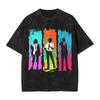 Makima Chainsaw Man Printed T-shirt Men Women Clothing Oversized Casual T Shirts Gothic Vintage Washed Pure Tops