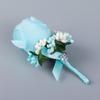 Bräutigam Herren Corsage Simulation Seide Rose Pin Brosche Hochzeit Anzug Blume Zubehör