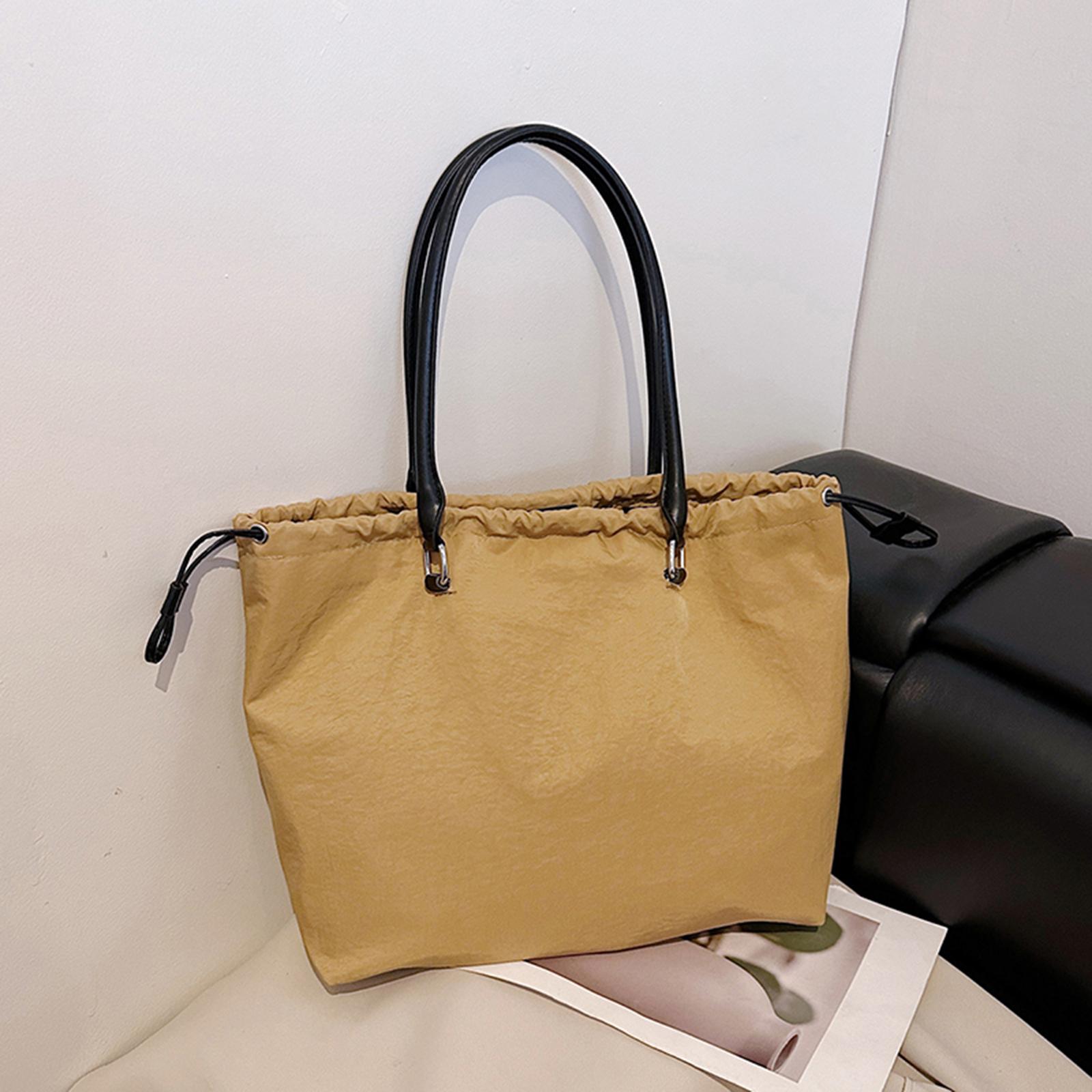 

Women Casual Sports Fitness Tote Solid Color Small Outdoor Phone Bag All-Match Nylon Drawstring Pouch Travel Shopping Handbag хакі