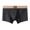 Men Boxer Underwear Elastic Mid-Waist Design Breathable Comfortable Shorts Briefs Letter Print U-Convex Panties