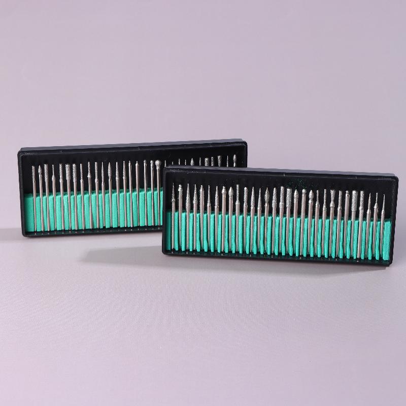 1Set Diamond Grinding Head Wear-Resistant Drill Bit Set For Woodworking Engraving Carving Polishing Drill Bit Rotary Tool Set