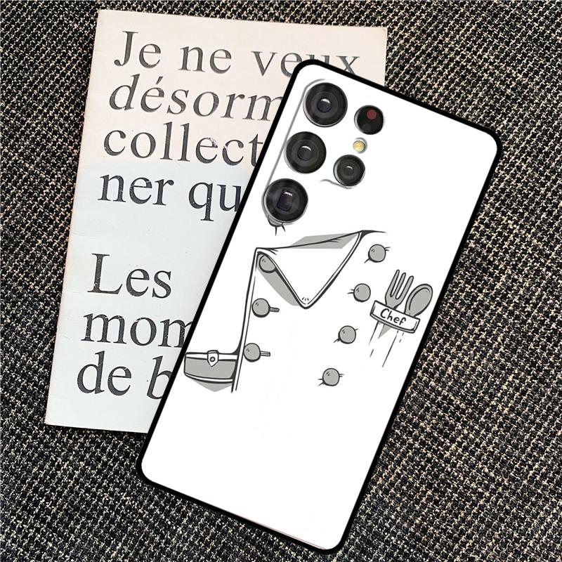 Baking Cook Chef Case For Samsung Galaxy S21 S22 S23 S24 Ultra Note 20 Note 10 S8 S9 S10 Plus S20 FE Cover