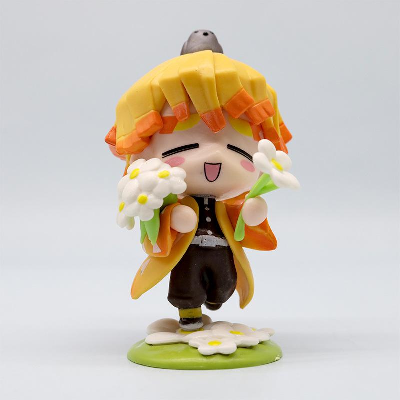 Anime Modelky Tanjirou Nezuko Zenitsu Kyoujurou Kanroji Panenky Akční figurky Hračky pro děti Dárek k narozeninám