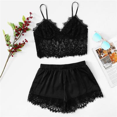 Womens Sexy Plus Size Sling Sleepwear Lingerie Lace Nightwear Underwear Set