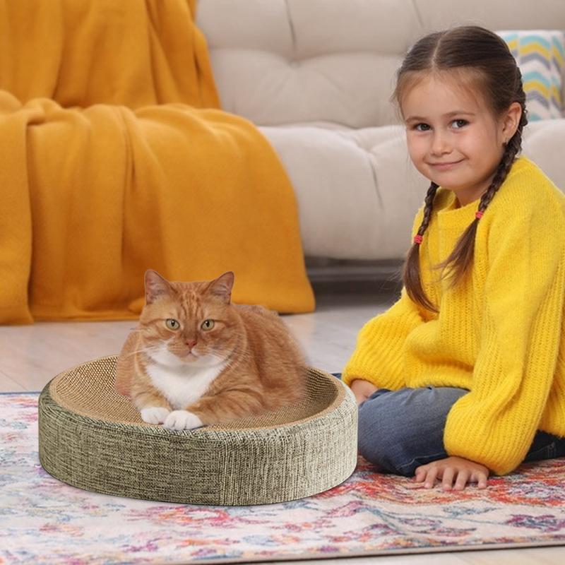 Cat Scratch Board Sisal Scratch Bed for Cats with Non-slip Base Wear-Resistant Pet Supplies Multifunctional Kitten Bed