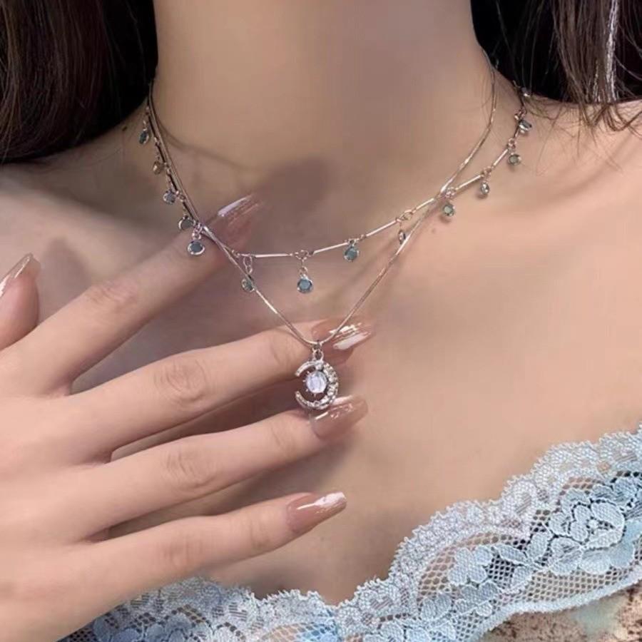 Dopamine Necklace: Candy-Colored Beaded Clavicle Design for Women - Sweet & Cool Internet Celebrity Jewelry