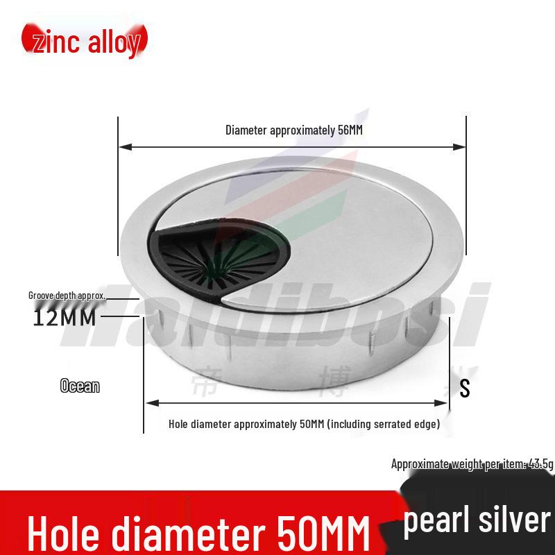 Desktop Cable Management Grommet Cover – Round Hole Sealing & Decoration