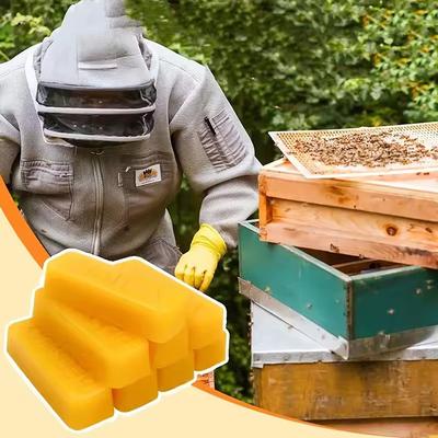 4/8 st rena bivaxblock, högkvalitativt vaxningsmaterial, för DIY-hantverk, ljustillverkning, utan att kräva ström