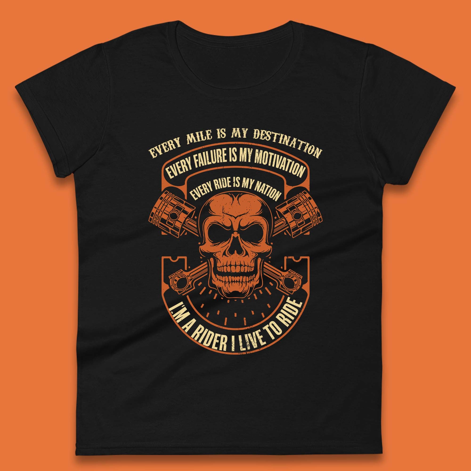 I m A Rider I Live To Ride Womens T-Shirt Mens Tops Tees Unisex S