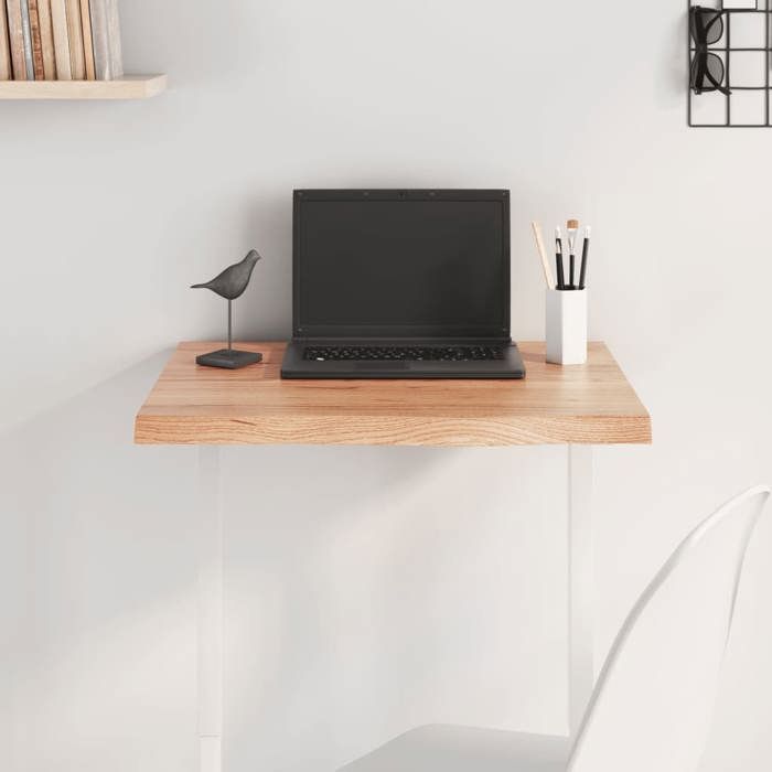 VidaXL Dessus de table marron clair 60x60x4 cm bois chêne traité 3156351