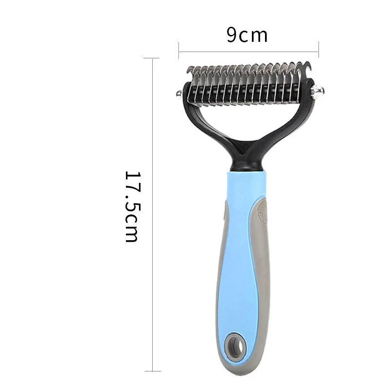 Pet Deshedding Brush Dog Hair Remover Pet Fur Knot Cutter Cat Comb Brushes Hair Removal Comb  Dogs Grooming Shedding Supplies