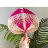 Hand-Woven Office Decor Natural Creative Bamboo Handwoven Fan Traditional Woven Fan For Home