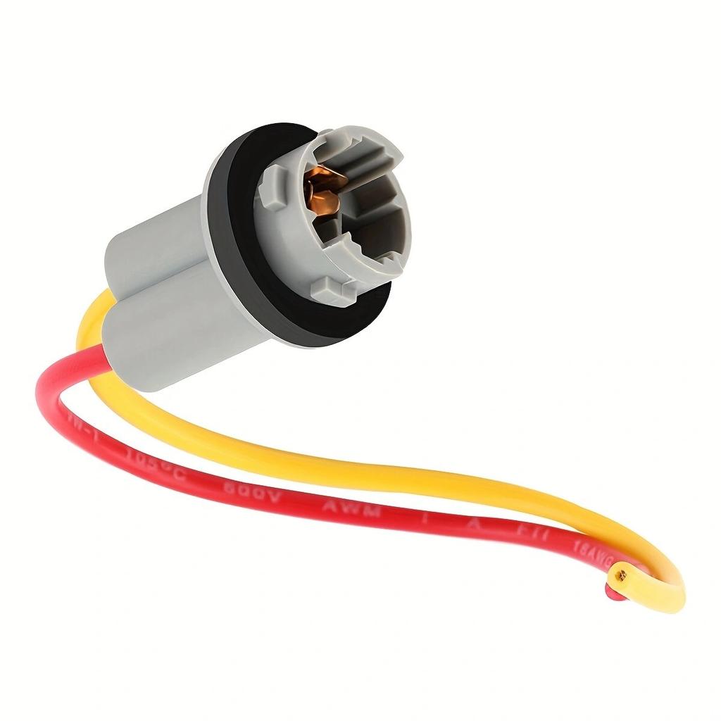 2PCS Pigtail Wire Female Socket 194 168 T10 PGS Front Rear Turn Signal Light Plug