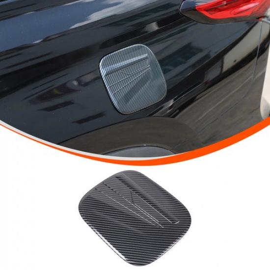 ABS Carbon Fiber Car Fuel Gas Tank Cover Trim For Toyota Highlander XU70 -24