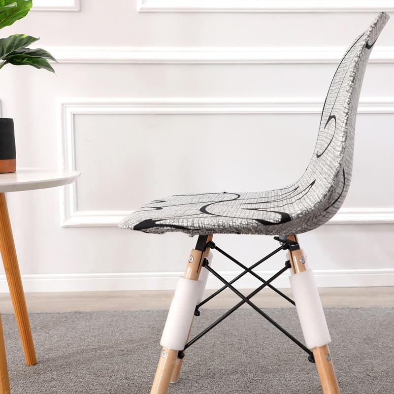 Coprisedile Sedia a Conchiglia Spandex Stampato Coprisedili Sedia Senza Braccioli Cucina Sala da Pranzo Banchetto Matrimoniale Copertura per Sedie Zebra
