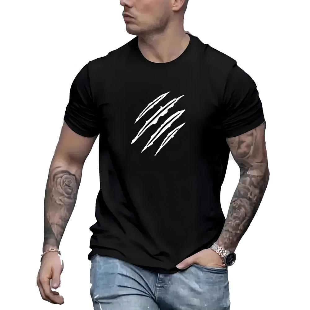 

Повседневный стиль Scratch Everyday Comfort 100% хлопок футболка мягкая ткань круглый вырез короткий рукав футболка унисекс XXXXXL чёрный