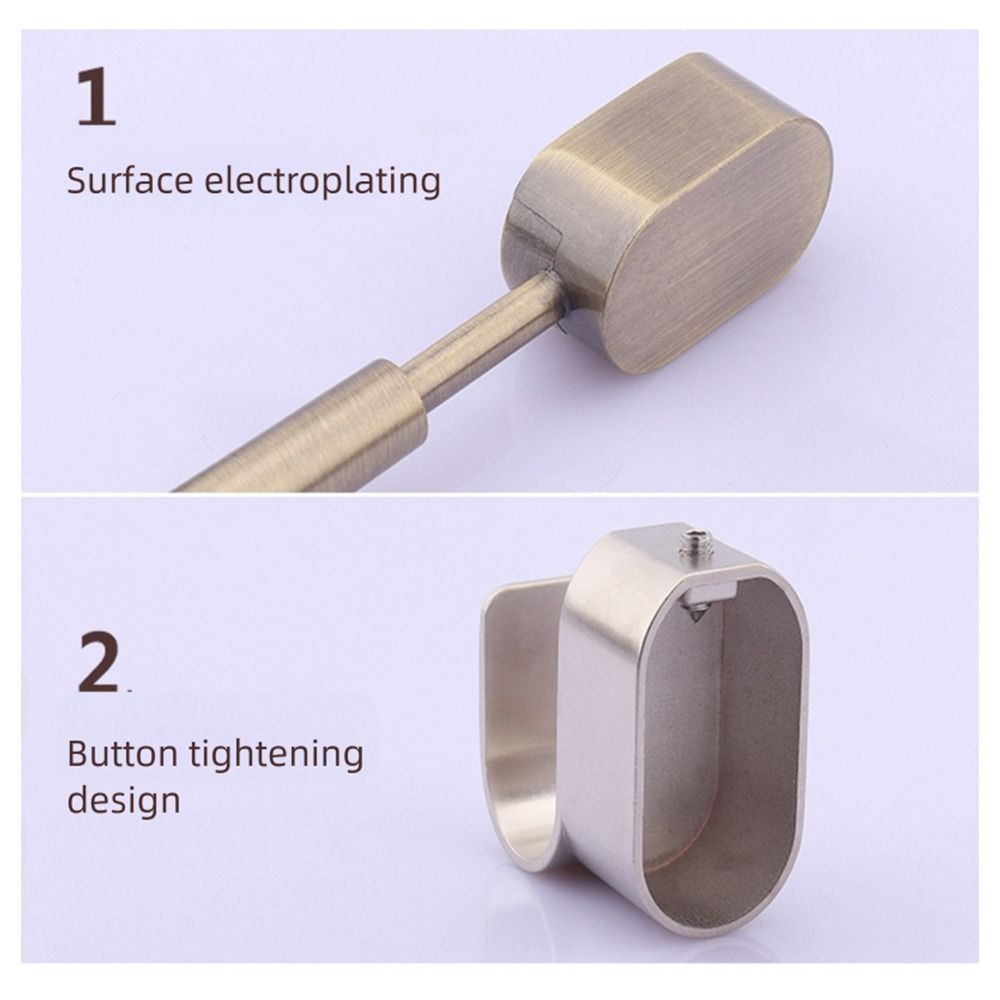 Half/All Pass Wardrobe Rail Support Flange Corner Flange Seat  For Clothes Pole Curtain Rod