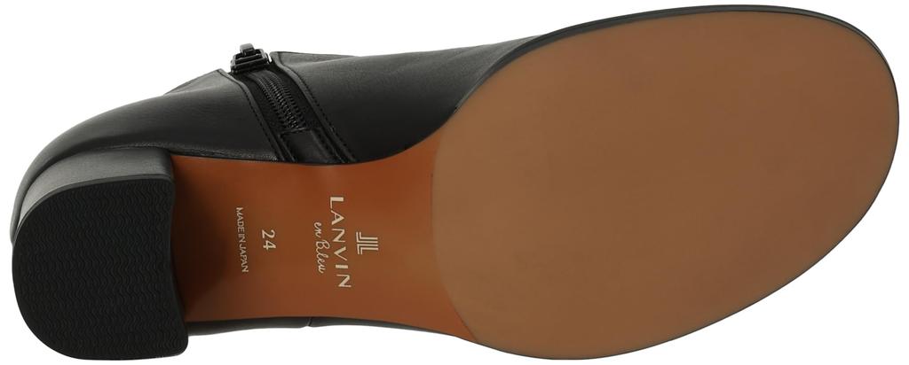 En Fashion Boots Plain Booties Black [Lanvin Bleu]