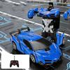 Transformable Remote-controlled Car, One-button Transformation and 360° Rotation for Car-robot, Suitable Gift for Children, Perf