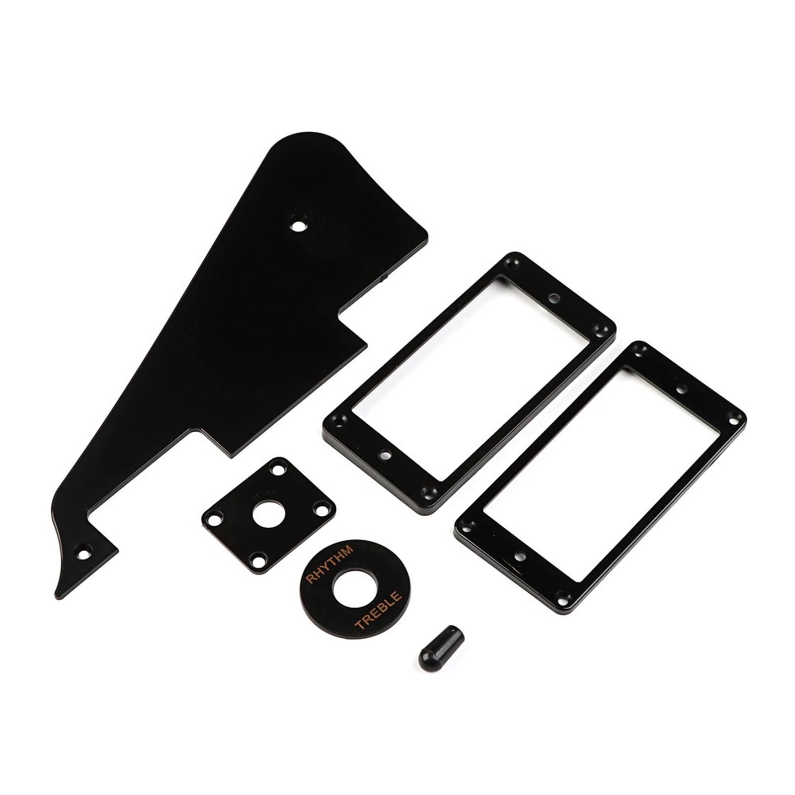 

Set of Plastic Guitar Pickguard Control Backplate Selector Switch Cover Toggle Switch Rings Mounting for Standard Guitar