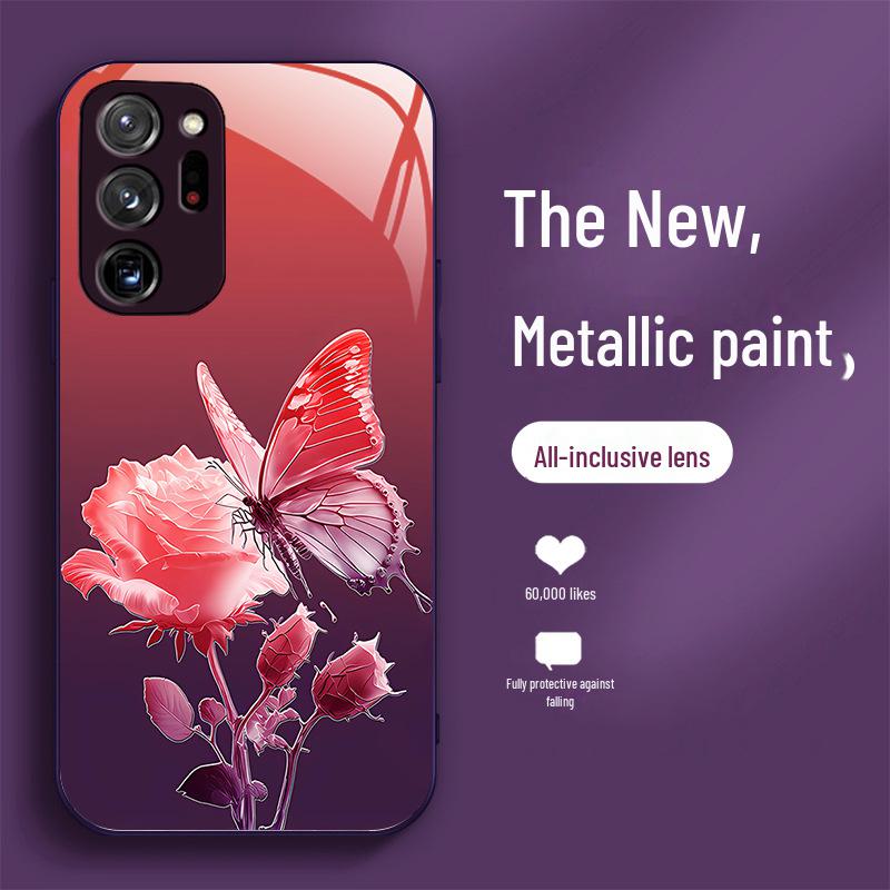 Samsung M02 Butterfly Flower A10 Rose A04 Liquid Note8 Pro Gradient A13 Protective Case