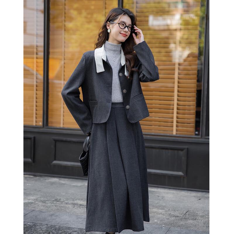 Mokana Women's British Style Jacket & Skirt Set