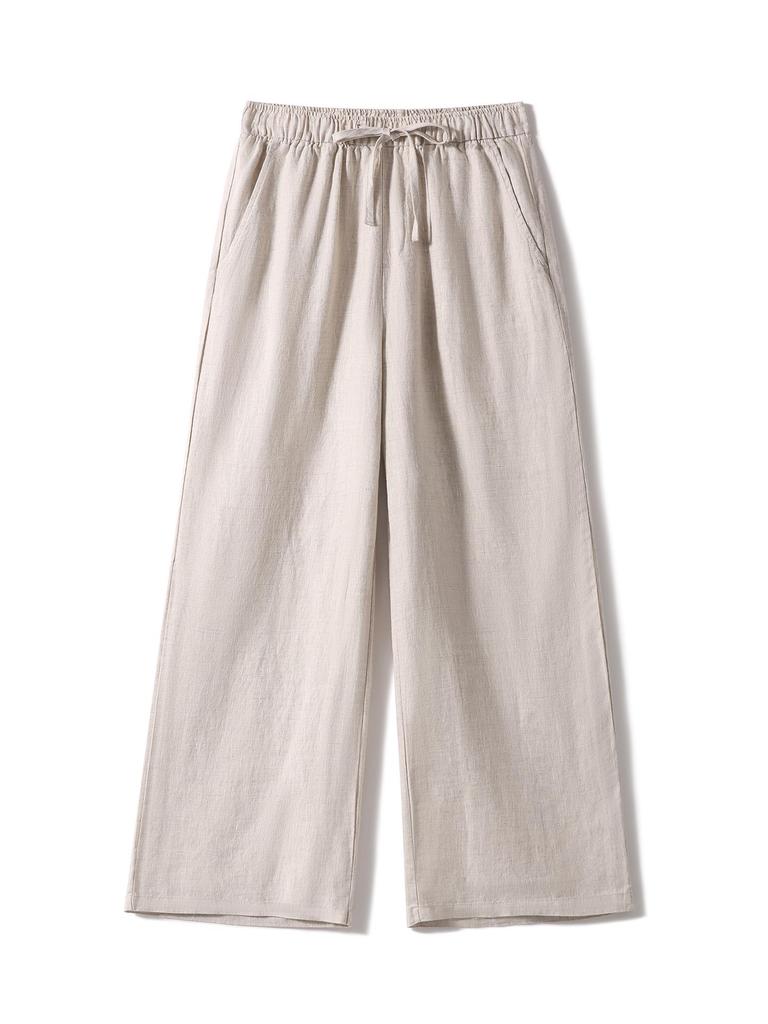 Natural Breath Linen Straight-Leg Pants | Women's Relaxed Commuter Style