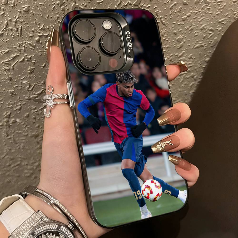 L-Lamine Yamals-s No-o 10 Чехол для телефона для iPhone 17,16,15,14,13,12,11 Plus,Pro Max,XS,Красочный серебристый чехол для телефона Funda Cover iPhone15ProMax