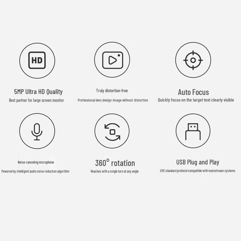 HIKVISION 2K HD Auto-Focus Webcam