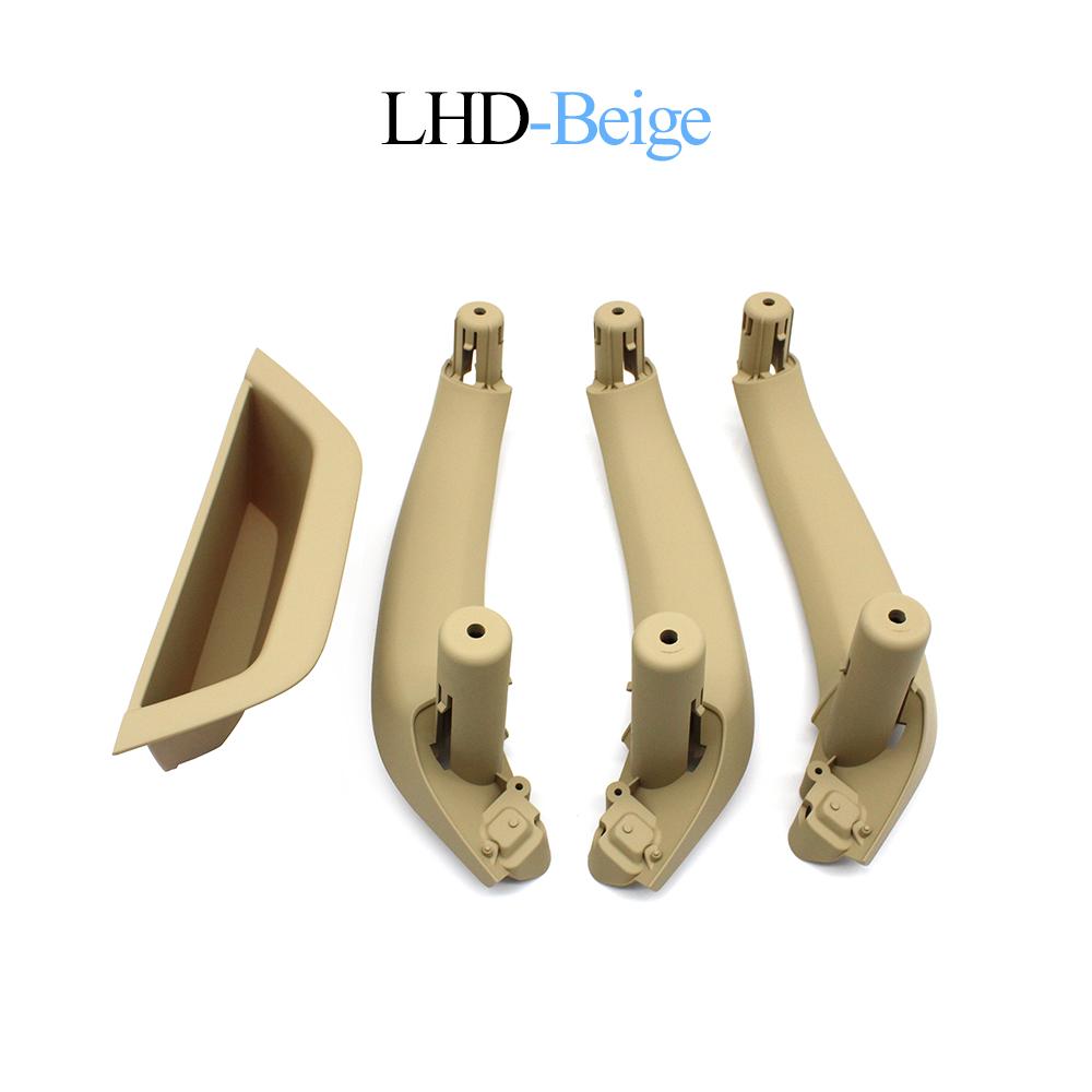 4PCS SET LHD RHD Car Interior Door Handle Cover Inner Panel Armrest Pull Trim Replacement For BMW X3 X4 F25 F26 2010-2016