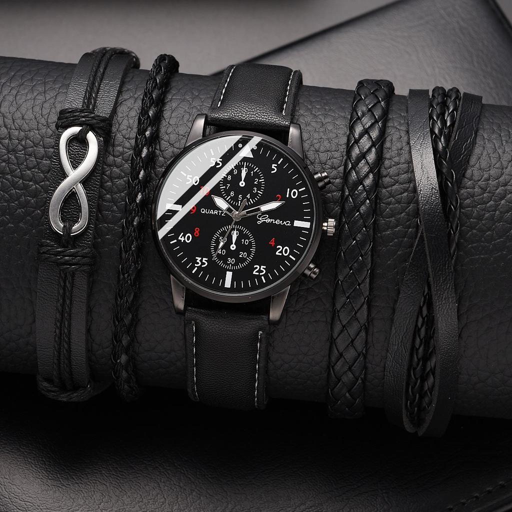 Ceas de afaceri versatil pentru bărbați cu două cadrane