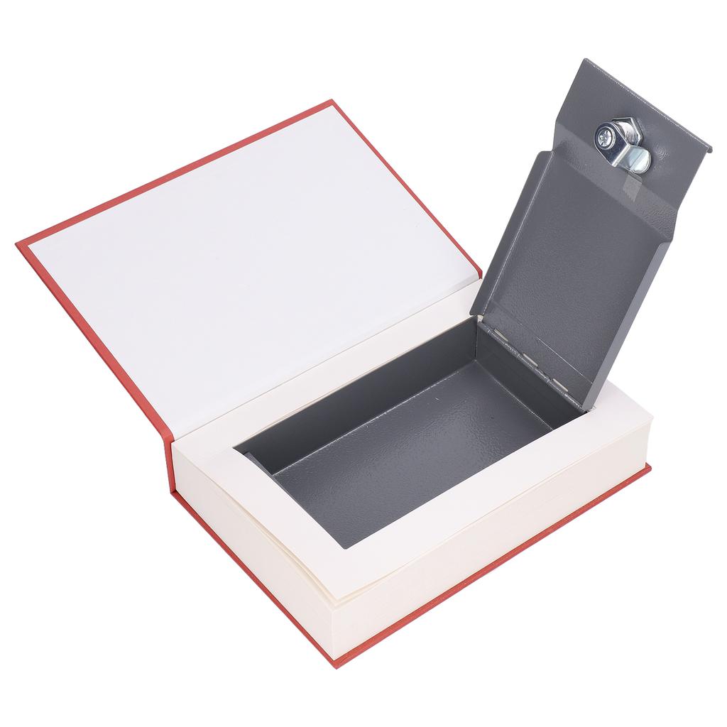 Diversion Book Safe Metal Lifelike Book Money Coin Box with Key Lock for Jewelry Cash Credit Cards