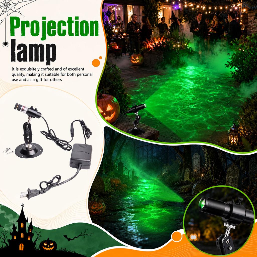 Green Line Projector for Halloween Decorations, Holiday Party Lighting Effects