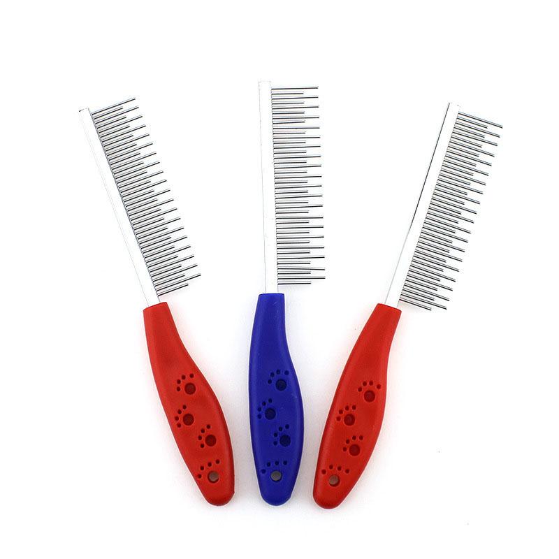 Pet Trimmer Hair Grooming Comb Puppy Dog Stainless Steel Shedding Brush Cleaning Tool