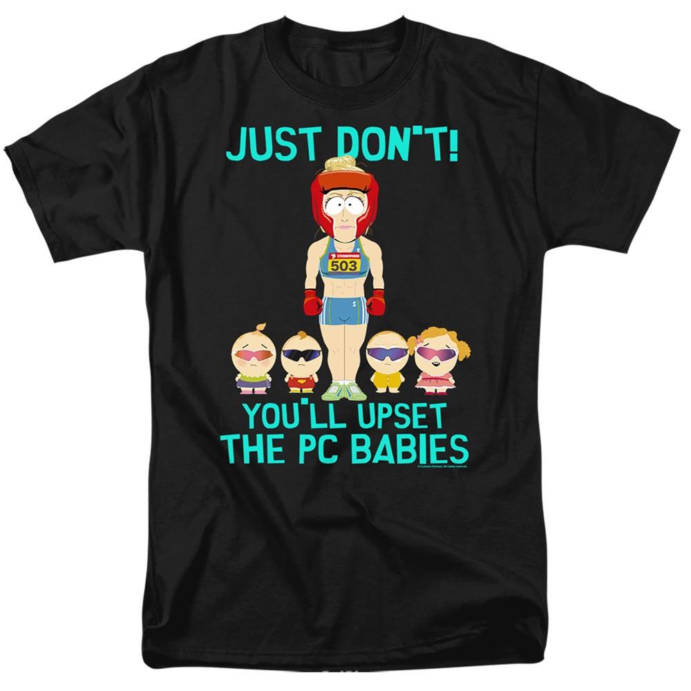 South Park - PC Babies - Adult Unisex Short Sleeve T-Shirt - Black L