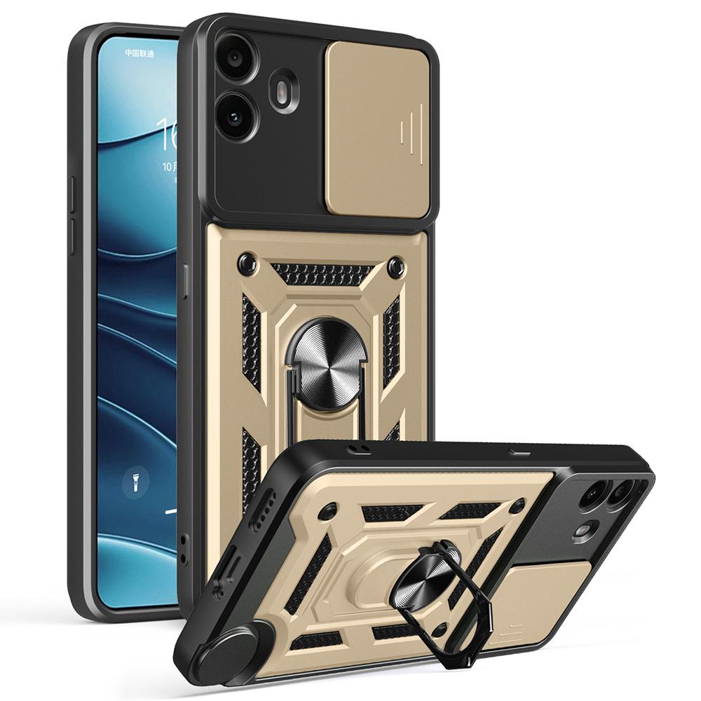 For Nothing CMF Phone 1 Case with Slide Camera Lid PC+TPU Kickstand Phone Cover