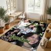 Personalized Crystal Velvet Carpet,Billie Eilish Custom Printed Name, Plush Area Rug For Home Indoor Decor