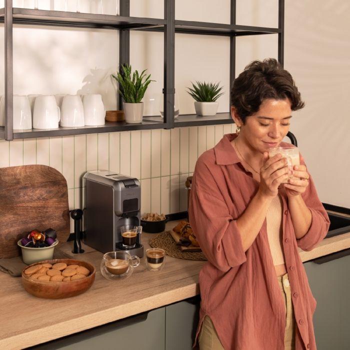 Cafetière à Capsules - Cecotec - FreeStyle Compact Black - 1350W - 20 Bars - Multi-Compatibilité