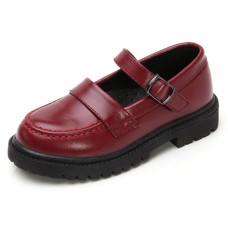 

Girls Soft-Soled Black Leather Princess Shoes - Ideal for Spring & Autumn, Perfect for Performances, Students & Everyday Wear. Size 33 / 20cm