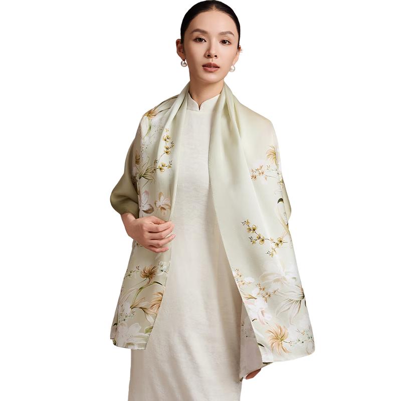 Shanghai Story 100% Mulberry Silk Scarf