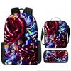 One Piece Cartoon Anime Rucksack Leichte Ergonomische Schultasche für Grundschüler Umhängetasche Federmäppchen Set