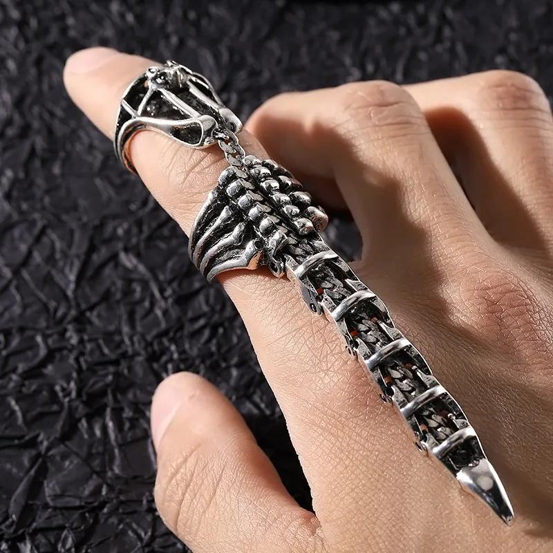 Anel Escorpião Móvel Joias Punk Brinquedo de Ponta do Dedo Alívio do Estresse Vintage Armadura Gótica Enrolada Knuckle Metal Rock Anéis de Dedo Inteiro