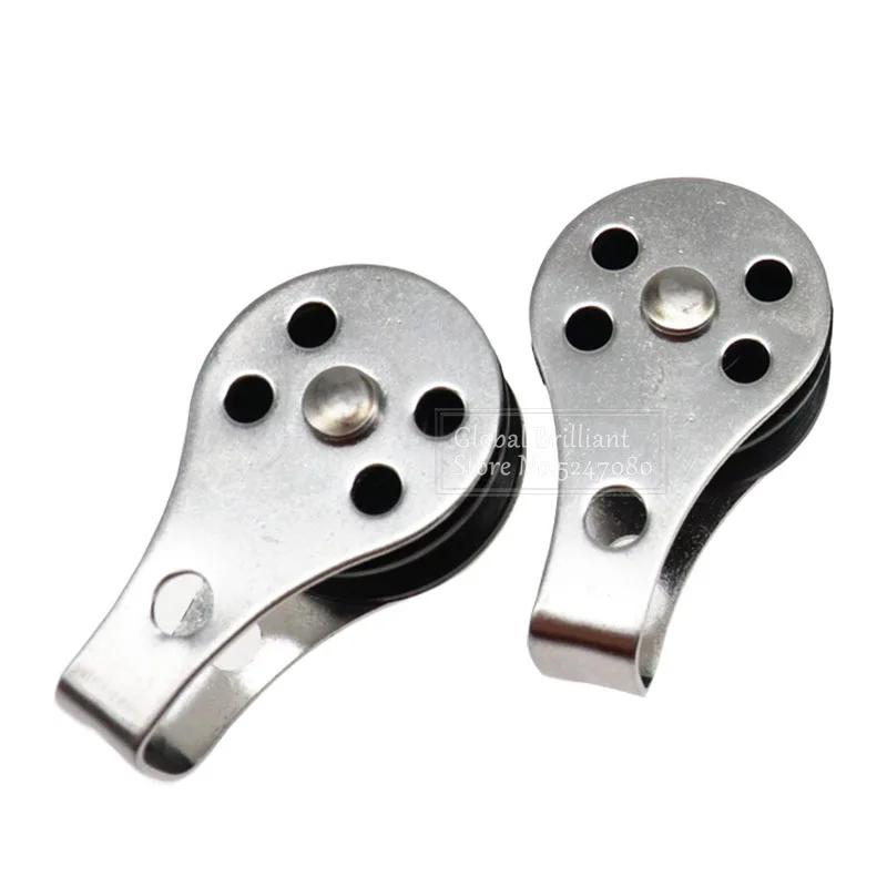 

2/4/6/10 шт. 316 одинарные блоки из нержавеющей стали, съемный шкив, нейлоновый шкив для стирки, аксессуары для парусных лодок