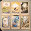 Baraja Lenormand Cuento de Hadas 38 Cartas Impresas en Cartulina Doble Repujada de 350 GSM 9*6cm Juego de Mesa
