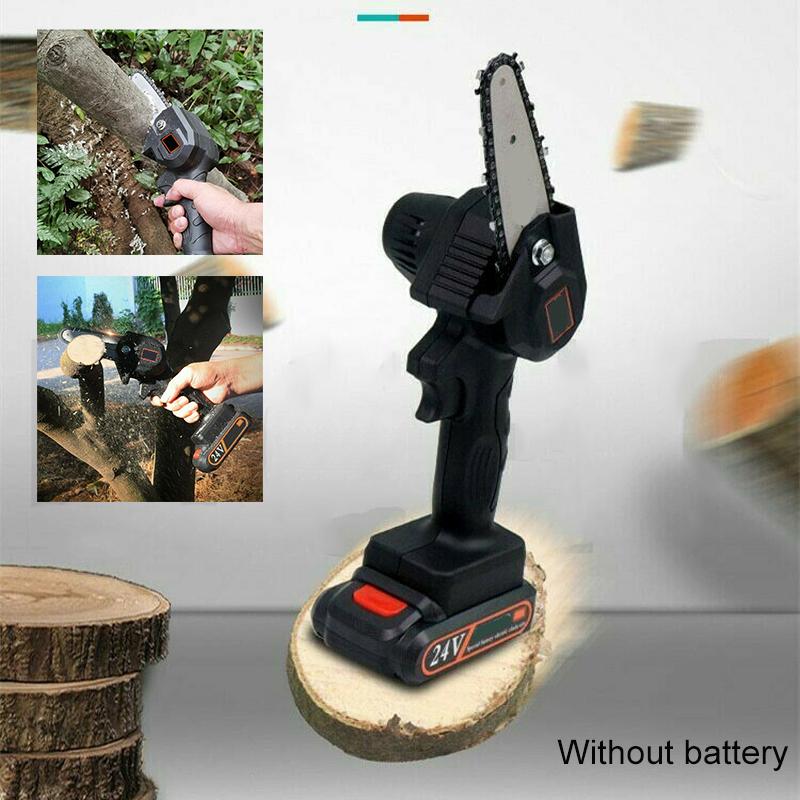 Buy Idl 4'' Mini Cordless Electric Chainsaw Rechargeable 24V Battery