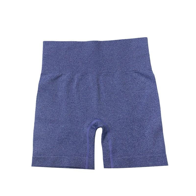 

Спортивные шорты Европейские и американские быстросохнущие дышащие ребристые облегающие с эффектом лифтинга бедер с высокой талией брюки для йоги женские для велоспорта M