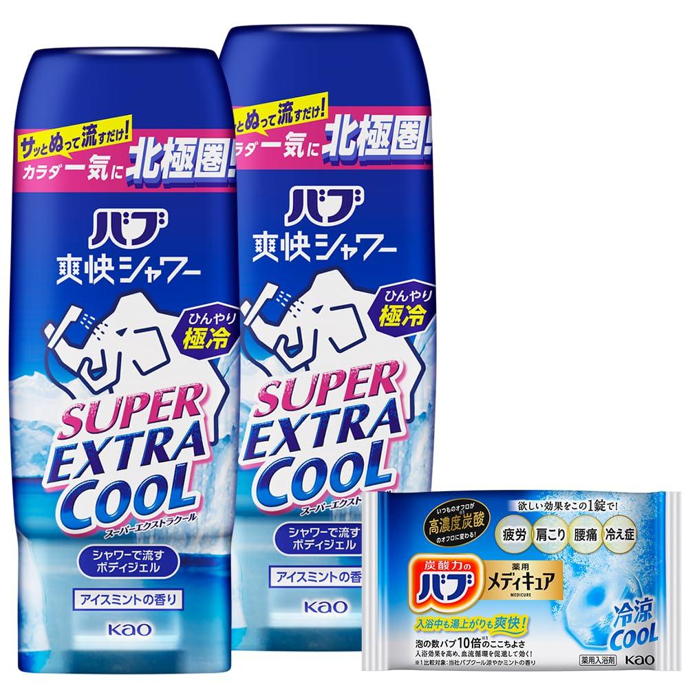 

Bub Refreshing Shower Super Extra Cool Gel 210g x 2 Bath Salts + синий