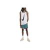 Nike Dri-Fit DNA Striped Round Neck Logo Print Sleeveless Basketball Tank Top Men Tops White DX0436-100