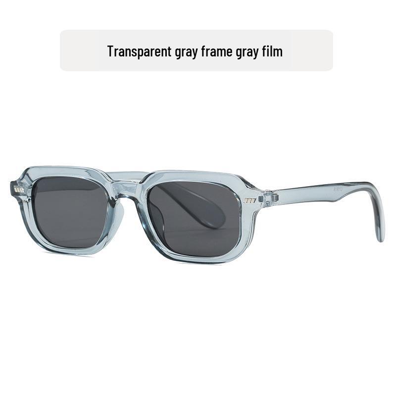 Small Square Frame Rice Nail Sunglasses - European American Style, Trendy Sun Protection Accessories