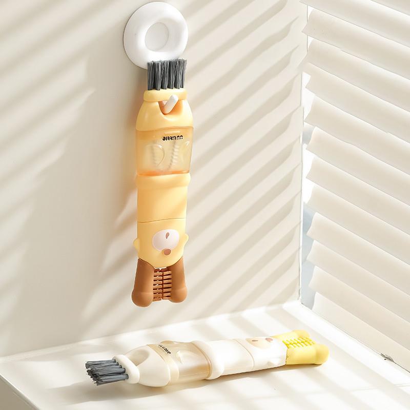 Five-In-One Cup Lid Brush Water Cup Brush Multi-Function Gap Brush Gap Cleaning Special Cup Brush Cleaning Bottle Artifact